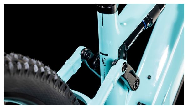 VTT Électrique Tout-Suspendu Cube Stereo Hybrid One77 HPC Race 800 Shimano Deore 12V 800 Wh 29''/27.5'' Bleu Dazzle 2025