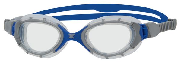 ZOGGS Predator Flex Grey Blue Clear - Smaller Fit - Lunettes Triathlon et natation