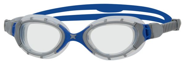 ZOGGS Predator Flex Grey Blue Clear - Smaller Fit - Triathlon &amp; Zwembril