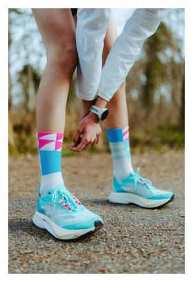 Incylence Elements Sokken Wit/Blauw/Roze