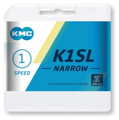 Chaîne KMC K1SL 100 Maillons Narrow Ti-N Or (BMX  Fixie  Piste)