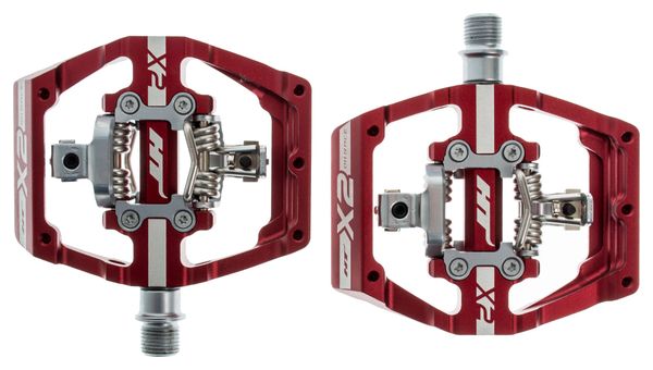HT Clipless Pedals X2 Red