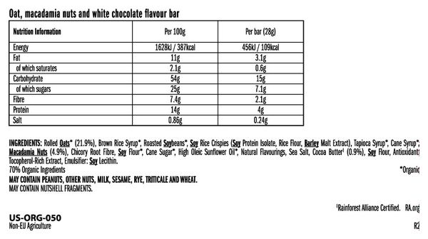 Clif Bar Mini Energy Bar White Chocolate/Macadamia Nut 28g