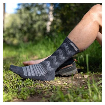 Chaussettes à orteils polyvalente Outdoor Midweight Crew Wool unisexe