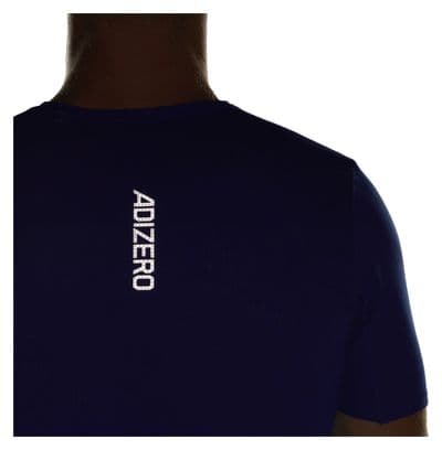 Camiseta de manga corta adidas running Adizero Azul