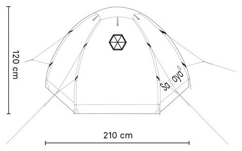 Tente d'Expedition 2/3 Personnes Samaya 2.5 Rose