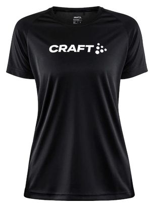 Craft Essence Logo Core Unify Damen Kurzarmtrikot Schwarz