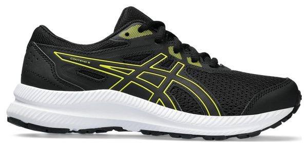 Asics Contend 8 GS Kinderschoenen Zwart Geel