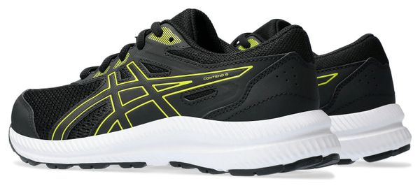 Asics Contend 8 GS Kinderschoenen Zwart Geel