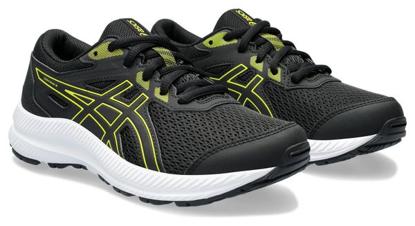 Asics Contend 8 GS Kinderschoenen Zwart Geel