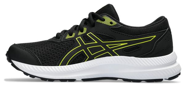 Asics Contend 8 GS Kinderschoenen Zwart Geel