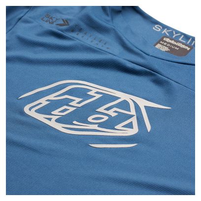 Maillot Manches Courtes Troy Lee Designs Skyline Iconic Bleu