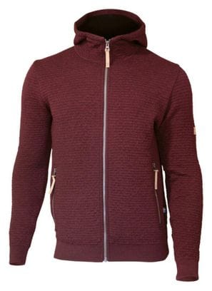 Ivanhoe cardigan Morel Hood homme pour homme en laine-Vin Rubis-rouge