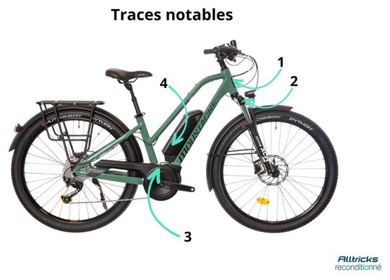 Produit Reconditionné - VTC Électrique Moustache Samedi 27 Open Xroad 1 Shimano Altus 9V 400 Wh 27.5'' Vert 2020