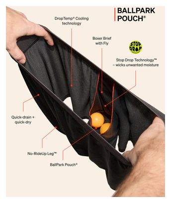 Boxer Saxx Quest Quick-Dry Mesh Lang Zwart