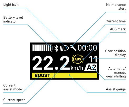 Écran de Contrôle Shimano Steps EP6 SC-EN600