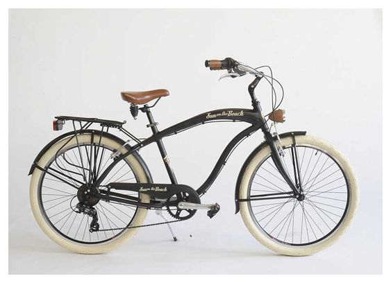 VELO VIA VENETO CRUISER 26 6V. HOMME 47 noir mat