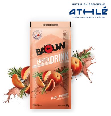 Baouw Energie-drank Perzik &amp; Rozemarijn 45 g