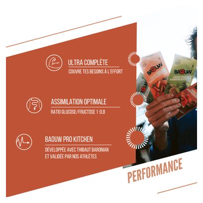 Baouw Energie-drank Perzik &amp; Rozemarijn 45 g