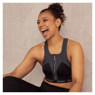 Brassière Shock Absorber Infinity Power Noir / Gris 