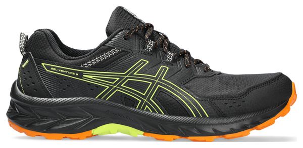 Chaussures de Trail Asics Gel-Venture 9 Noir Jaune Orange Homme