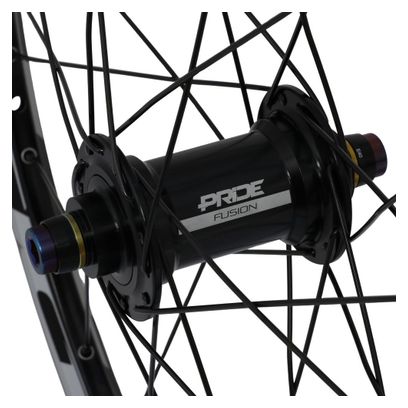 Paire de Roues Alu Expert Pride Control Fusion 10/10mm Disque Noir