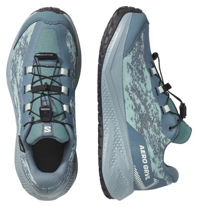 Zapatillas de running Salomon Aero GRVL impermeables, azul, para niños