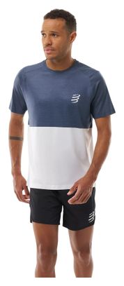 Compressport Performance Men's Blue/White Running T-Shirt
