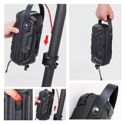 Scooter handlebar bag 2L black WILD MAN