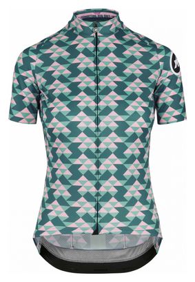Assos Fastlane Diamond Crazy Women&#39;s Short Sleeve Jersey Green