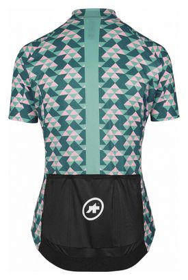Assos Fastlane Diamond Crazy Women&#39;s Short Sleeve Jersey Green