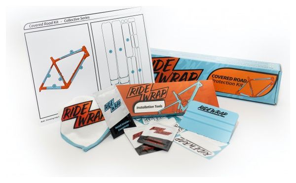 RideWrap Covered Protection eMTB Brilliant Clear Frame Protection Kit