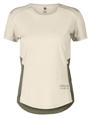 Scott Endurance Tech Jersey met korte mouwen Wit/Kaki
