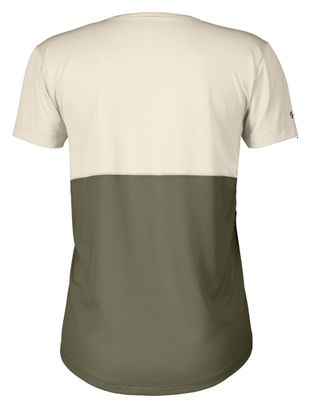 Scott Endurance Tech Jersey met korte mouwen Wit/Kaki