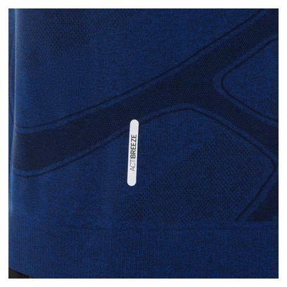 Asics Road naadloze trui met korte mouwen blauw heren