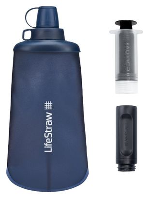 LifeStraw Flex Peak Series Botella Exprimible Plegable 650 ml Azul