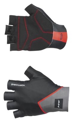 Northwave New Extreme Graphic Short Gloves Black Red