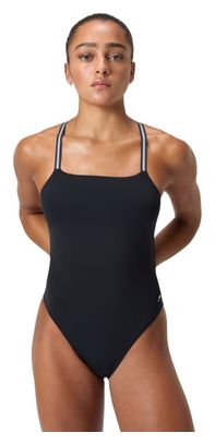 Costume intero Speedo V Class Active Back da donna nero/grigio