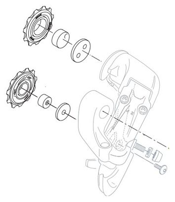 Sram X9 (2004) - 9.0 (2003) - 9.0SL (2002/2003) 11 Teeth pulley kit