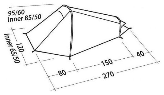 Tente de randonnée Robens Arrow Head 1