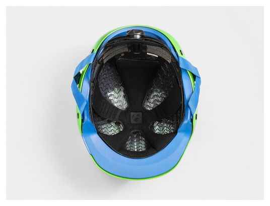 Casco Bontrager Jet WaveCel Vis Green / Royal Blue Teenager