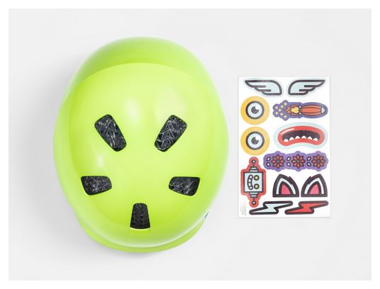 Casco Bontrager Jet WaveCel Vis Green / Royal Blue Teenager