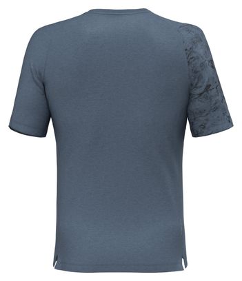 Salewa Lavaredo Hemp Pocket Short Sleeve T-Shirt Blue