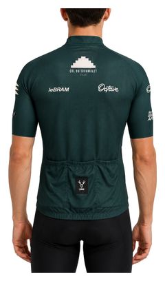 Maillot Manches Courtes LeBram Training Édition LeBram x Chez Octave Tourmalet Vert Forêt
