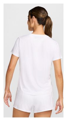 Camiseta blanca de manga corta Nike One para mujer