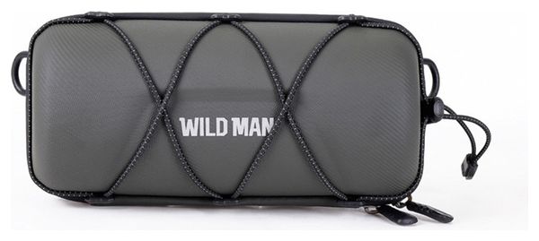 Foldable 2L green bike handlebar bag WILD MAN