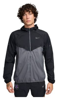 Veste coupe-vent Nike Stride Noir/Gris Homme