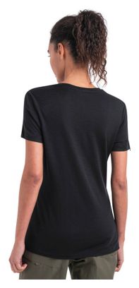 Dames Icebreaker Merino 150 Tech Lite Zwart Technisch T-shirt
