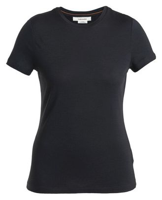 Dames Icebreaker Merino 150 Tech Lite Zwart Technisch T-shirt