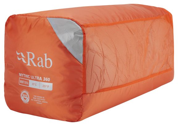 Saco de dormir de plumón Rab Mythic Ultra 360 Gris